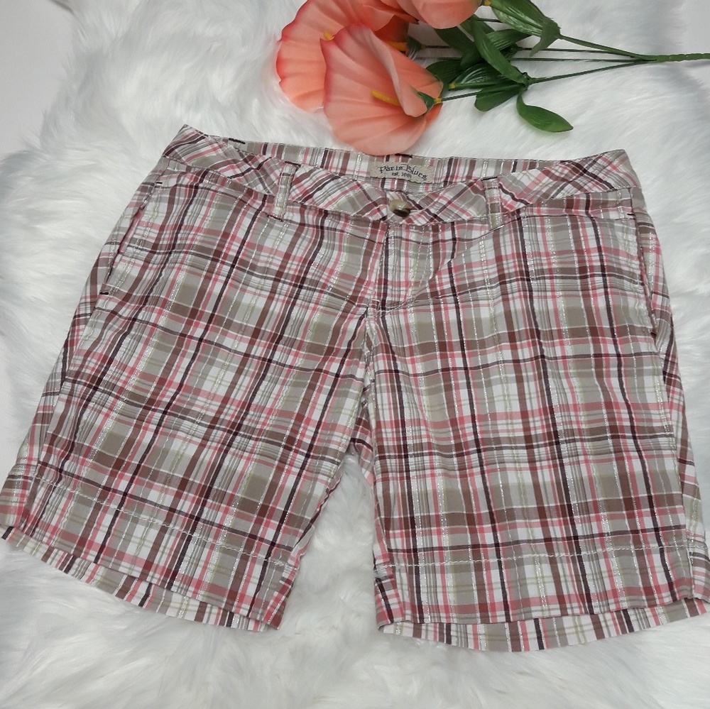 Paris Blues Plaid shorts